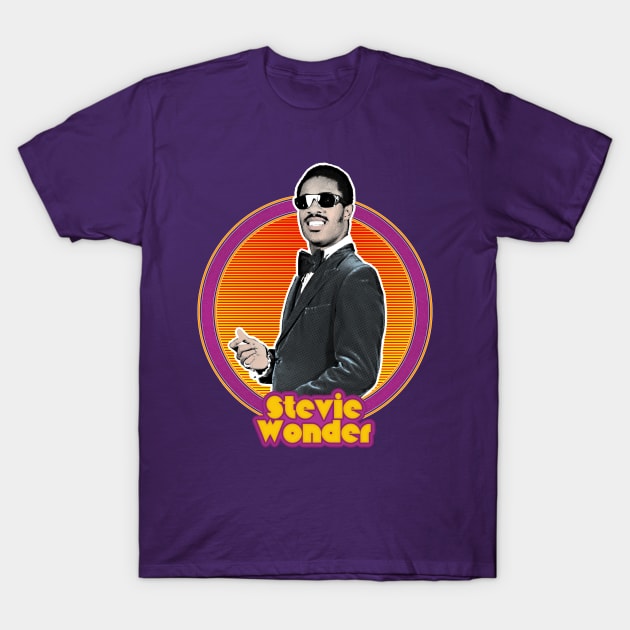 Stevie Wonder / Retro Aesthetic Fan Design T-Shirt by DankFutura